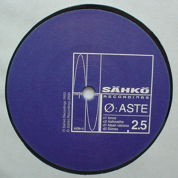 Ø – Aste (2xLP, Sähkö Recordings, 2025) image 04