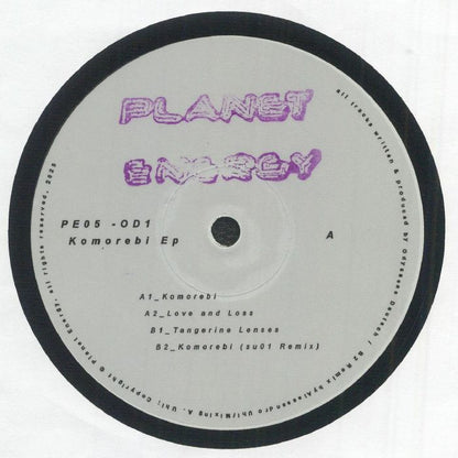 OD1 – PE05 (12", Planet Energy, 2025) Front Cover