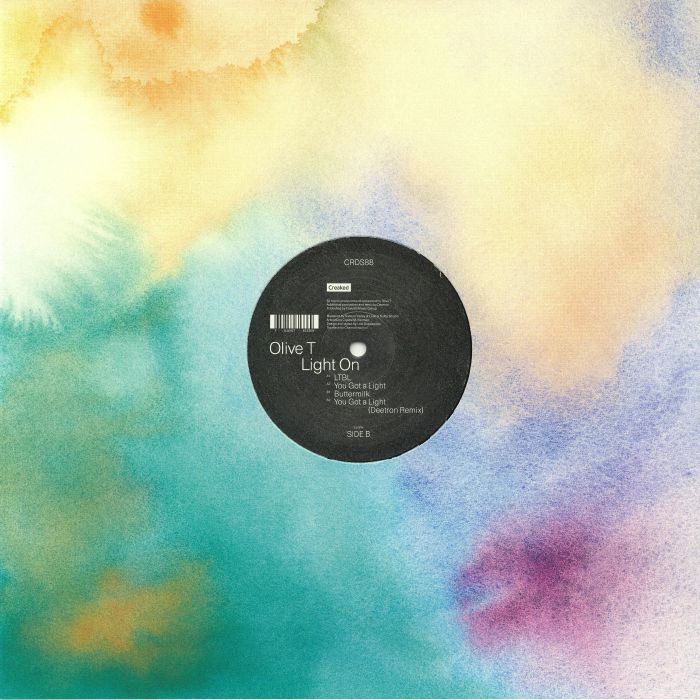 Olive T – Light On (12", in die-cut sleeve, Creaked, 2026) Back Cover