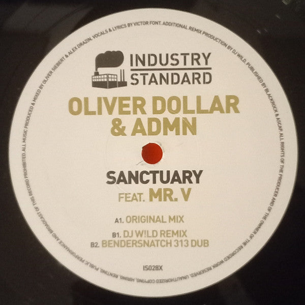 Oliver Dollar & ADMN Feat. Mr. V – Sanctuary (12", Industry Standard, 2025) image 02