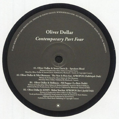 Oliver Dollar – Contemporary Part Four (12", Rekids, 2025) back cover