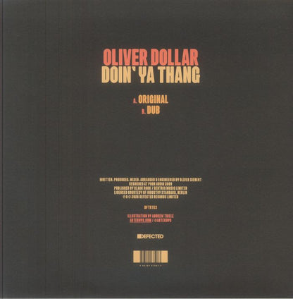 Oliver Dollar – Doin' Ya Thang (12", Defected, 2026) Back Cover