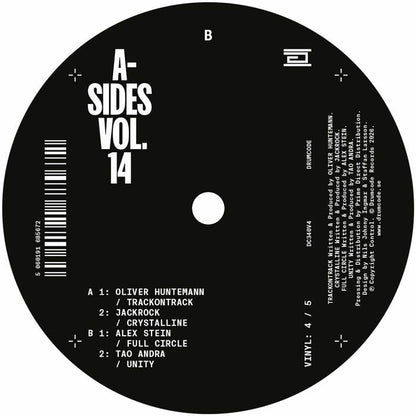 Oliver Huntemann / Jackrock / Alex Stein / Tao Andra – A Sides Vol 14 V4 (12", Drumcode, 2026) Back Cover