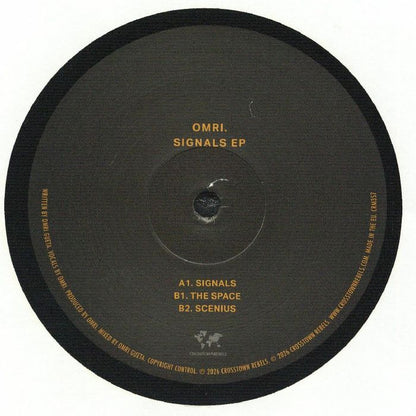 OMRI. – Signals EP (12", Crosstown Rebels, 2025) Back Cover