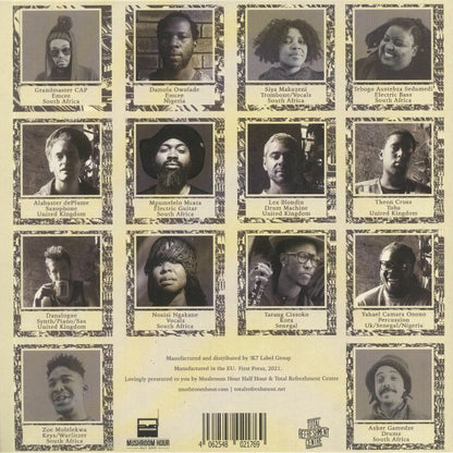 On Our Own Clock – On Our Own Clock (LP, Gatefold, Mushroom Hour Half Hour, 2021) Back Cover