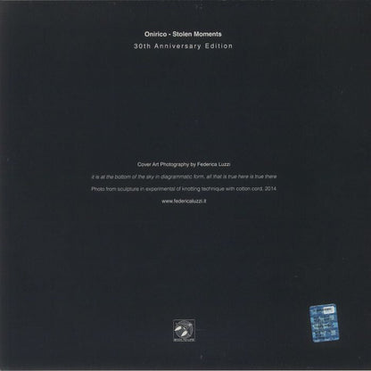 Onirico – Stolen Moments (30th Anniversary Edition) (12", 180gr, Back To Life, 2022) back cover