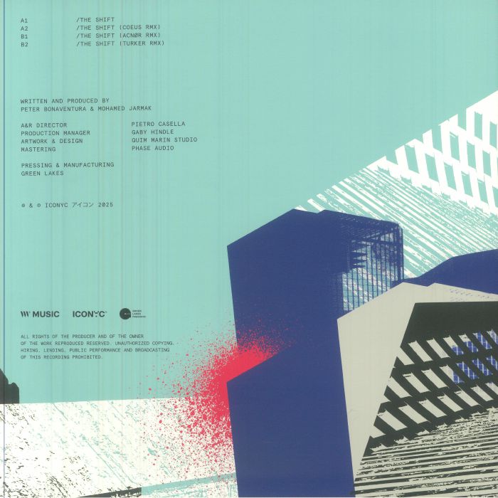 Oovation & Jares – The Shift (12", Iconyc, 2026) Back Cover
