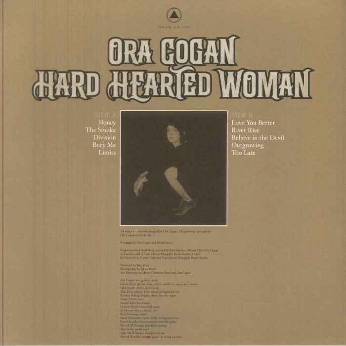 Ora Cogan – Hard Hearted Woman (LP, Cloudy Clear, Sacred Bones Records, 2026) Back Cover