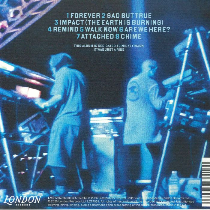 Orbital – Glastonbury 1994 (CD, London Records, 2026) Back Cover