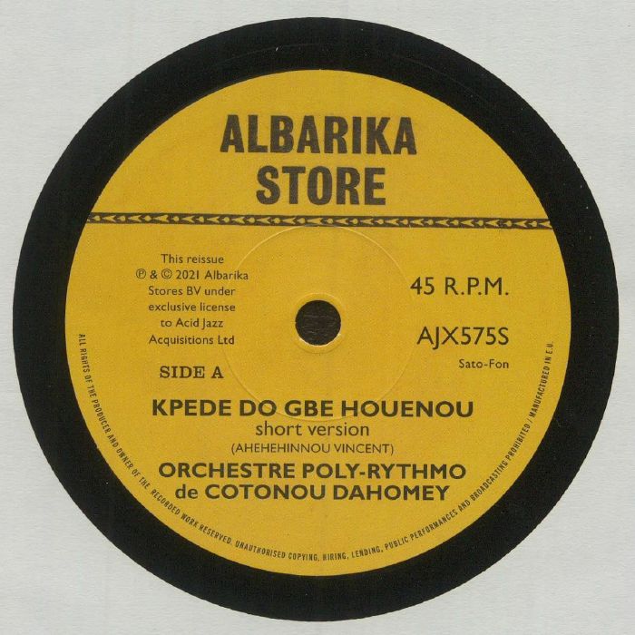 Orchestre Poly Rythmo Orchestre Poly-Rythmo De Cotonou Dahomey - Kpede Do Gbe Houenou / Ma Wa ...