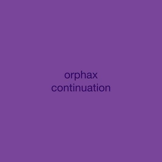 Orphax – Continuation (LP, Moving Furniture Holland, 2026) Front Cover