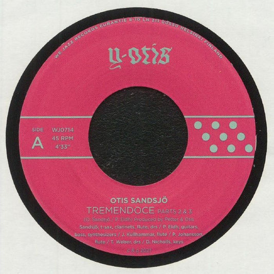 Otis Sandsjö Feat. Kathrin Pechlof – Tremendoce, Pt. 2 & 3 / Skerry  (7", We Jazz, 2021) Front Cover