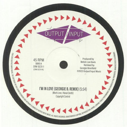 Output/Input – I'm In Love (Georgie B. Remix) (12", Output/Input Music, 2023) Front Cover