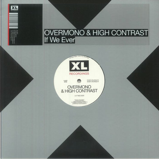 Overmono & High Contrast – If We Ever (12", XL Recordings, 2025) Front Cover