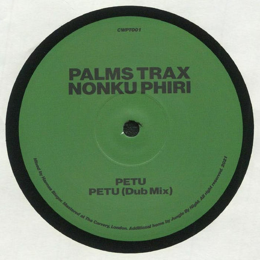 Palms Trax Nonku Phiri – Petu (12", CWPT, 2021) Front Cover