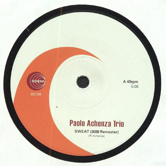 Paolo Achenza Trio – Sweat (7", Schema, 2026) Front Cover