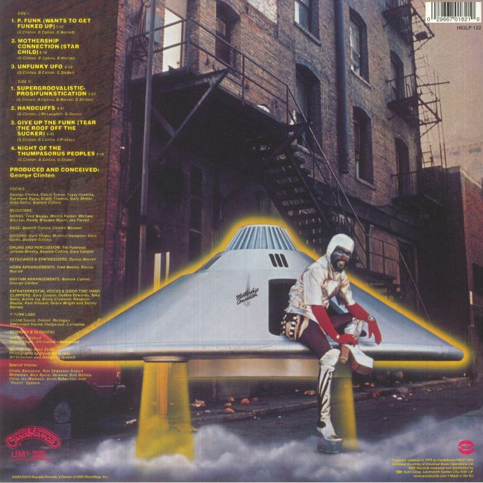 Parliament – Mothership Connection (LP, BGP Records, 2025) back cover