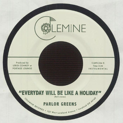 Parlor Greens – Auld Lang Syne (7", Colemine Records, 2025) Back Cover