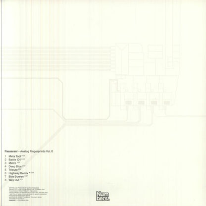 Passarani – Analog Fingerprints Vol. 0 (2xLP, Numbers., 2026) Back Cover