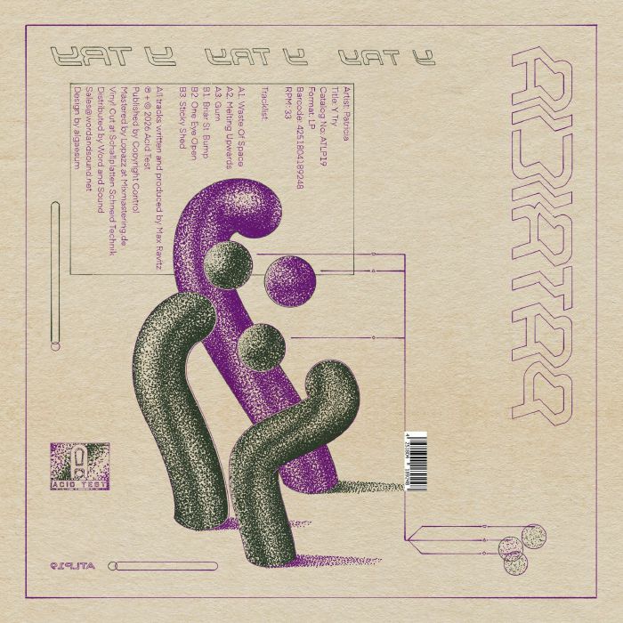 Patricia – Y Try (LP, Acid Test, 2026) Back Cover