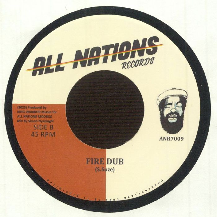 Paul Fox – Fire (7", All Nations Records, 2026) Back Cover