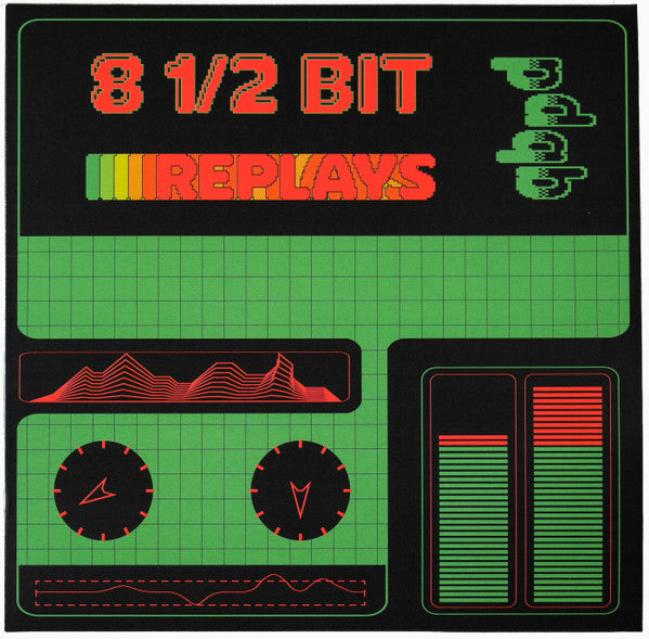 pdqb – 8 1/2 Bit Replays (12", Green & Red Orbital Radiance, Synaptic Cliffs, 2025) Front Cover