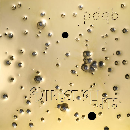pdqb – Direct Hits (12", Gold & Black, Synaptic Cliffs, 2026) Front Cover