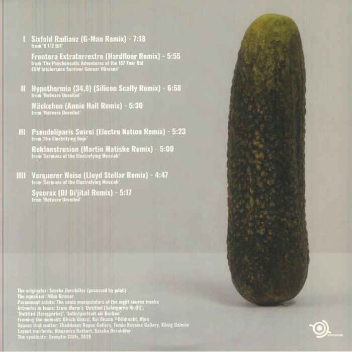 pdqb – Mutations, Modifications, And Other Alterations (2x12", White, Synaptic Cliffs, 2026) Back Cover