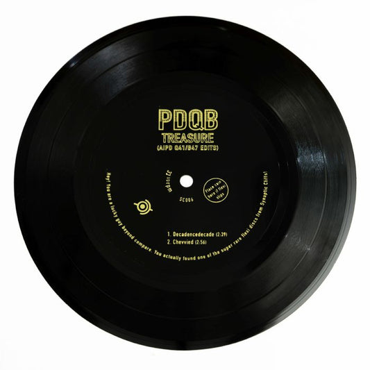PDQB – Treasure (AIPD Q41/B47 Edits) (7", Synaptic Cliffs, 2025) Front Cover