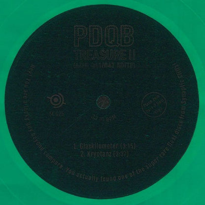 PDQB – Treasure II (AIPD Q41/B47 Edits) (7", Synaptic Cliffs, 2025) Front Cover