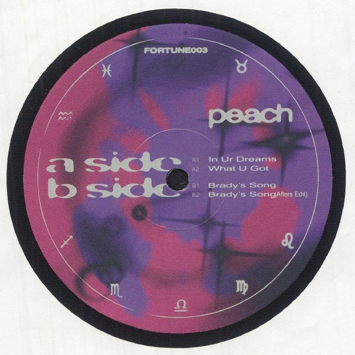 Peach – Fortune Three (12", Psychic Readings, 2025) Back Cover