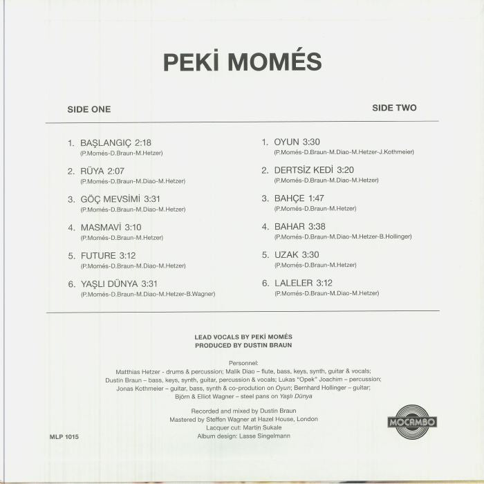 Peki Momés – Peki Momés (LP, Mocambo, 2025) Back Cover