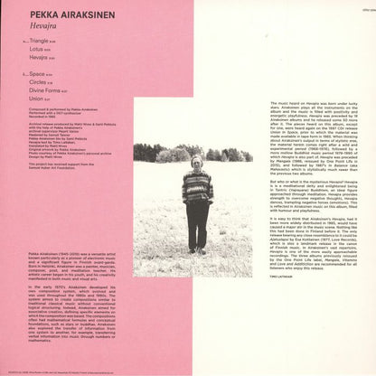 Pekka Airaksinen – Hevajra (LP, Other Power, 2026) Back Cover