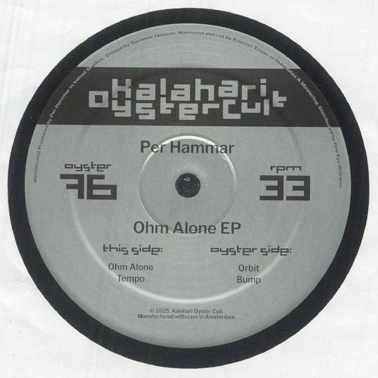 Per Hammar – Ohm Alone EP (12", Kalahari Oyster Cult, 2026) Front Cover