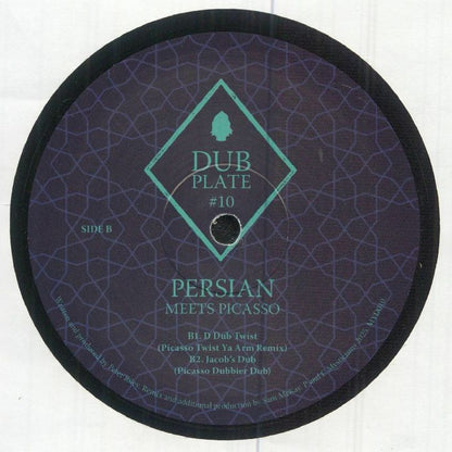 Persian Meets Picasso – Dubplate #10 (12", Mysticisms, 2026) Back Cover
