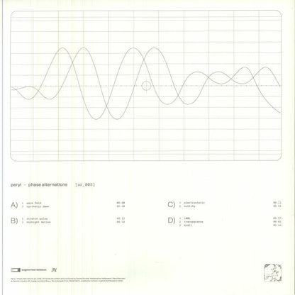Peryl – Phase Alternations (2x12", Augmented Research, 2026) Back Cover