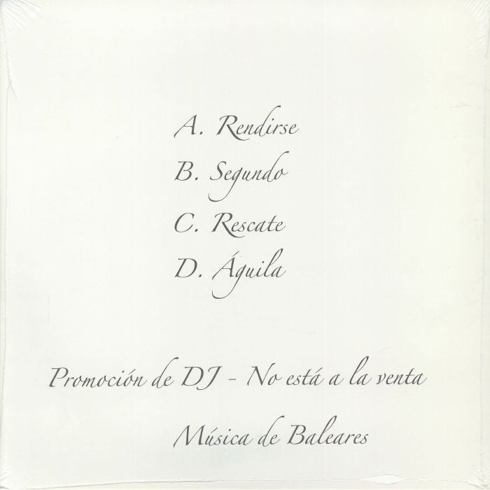 Pete Blaker – Musica De Baleares (2x12", double, Musica De Baleares, 2026) Back Cover