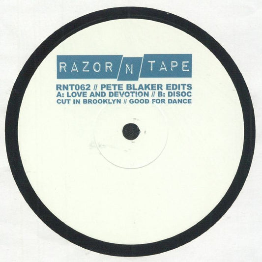Pete Blaker – Pete Blaker Edits (12", Razor-N-Tape, 2025) Front Cover