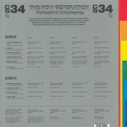 Peter Lüdemann / Pit Troja – The Now Generation (Percussive Underscores) (LP, 140g, Be With Records, 2019) Back Cover