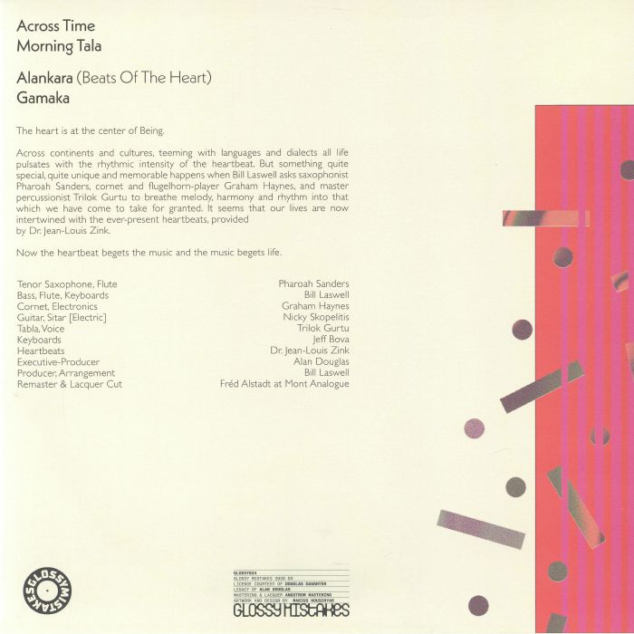 Pharoah Sanders / Bill Laswell – With A Heartbeat (LP, Glossy Mistakes, 2026) Back Cover