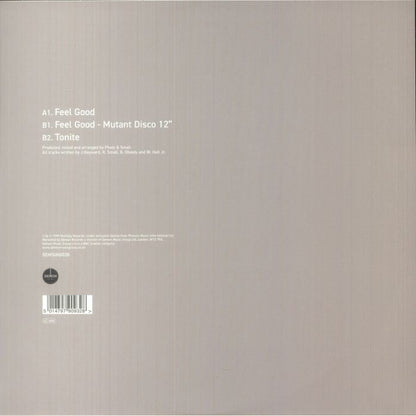 Phats & Small – Feel Good / Tonite (12", Demon Records, 2025) back cover