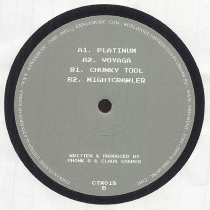 Phonk D & Claus Casper – Brighter Nights (12", Chiwax, 2026) Back Cover