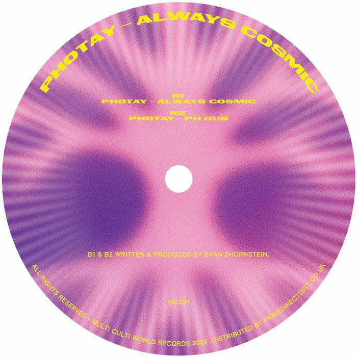 Photay – Always Cosmic (12", Multi Culti, 2026) Back Cover
