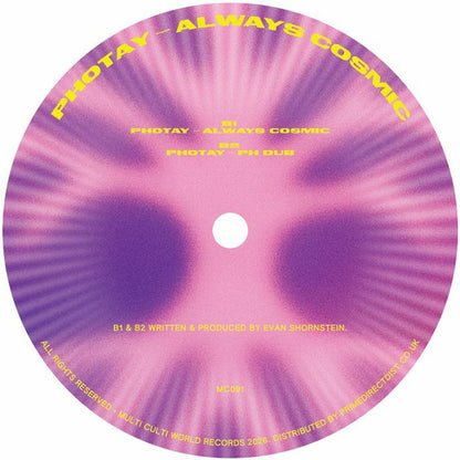 Photay – Always Cosmic (12", Multi Culti, 2026) Back Cover