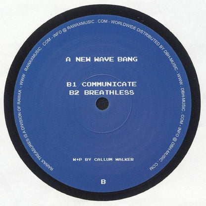 Phresh N Low – New Wave Bang EP (12", Rawax Treasures, 2025) Back Cover