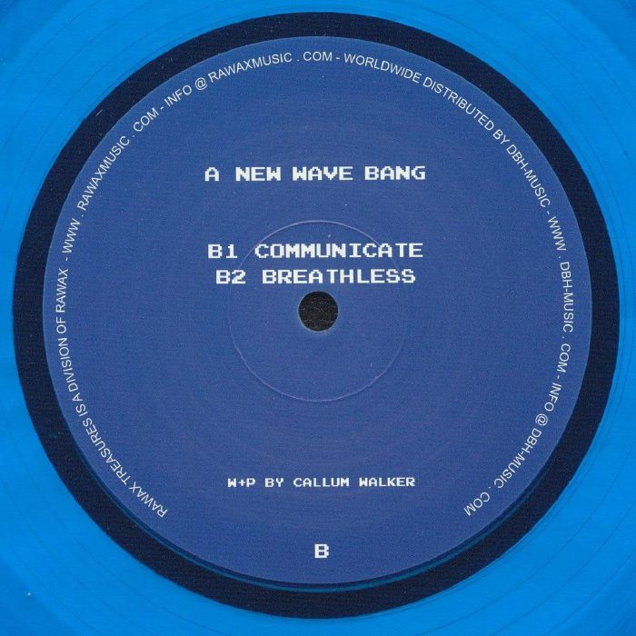 Phresh N Low – New Wave Bang EP (12", Blue Translucent, Rawax Treasures, 2025) Back Cover