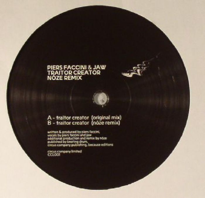 Piers Faccini & Jaw – Traitor Creator (Noze Remix) (12", Circus Company, 2016) Front Cover