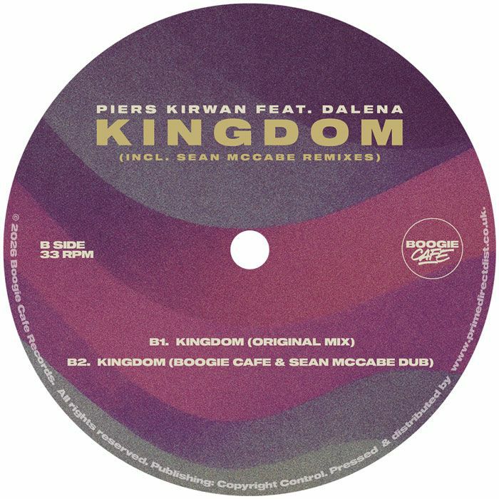 Piers Kirwan Dalena – Kingdom (Sean McCabe Remixes) (12", Boogie Cafe Records, 2026) Back Cover