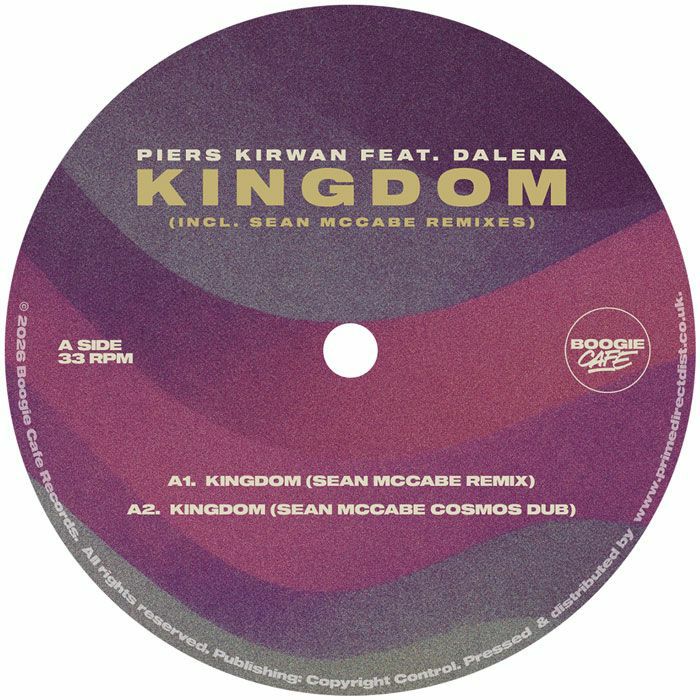 Piers Kirwan Dalena – Kingdom (Sean McCabe Remixes) (12", Boogie Cafe Records, 2026) Front Cover