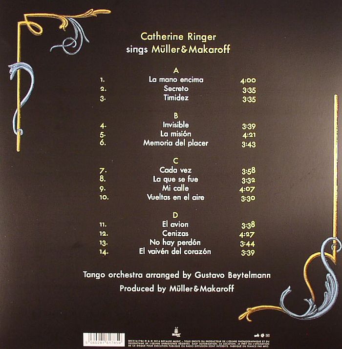 Plaza Francia – A New Tango Song Book (3xLP, gatefold, Because Music, 2026) Back Cover